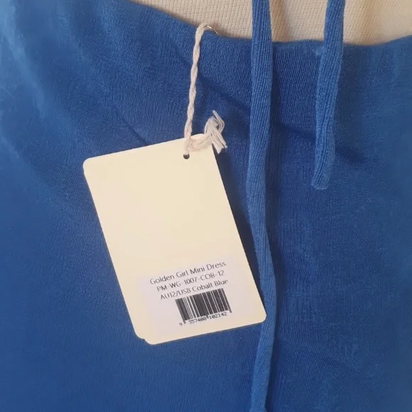 NEW Peppermayo Size 12 Cobalt Blue Stretch Dress - Picture 5 of 11